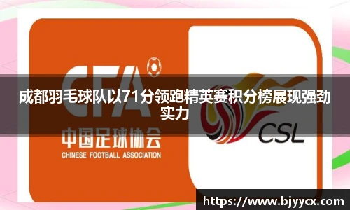 成都羽毛球队以71分领跑精英赛积分榜展现强劲实力